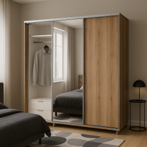 Dressing la comanda cu usi culisante cu oglinda si sertare Oradea